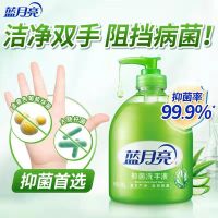 蓝月亮洗手液芦荟抑菌清洁滋润家用按压瓶500g家庭组合装