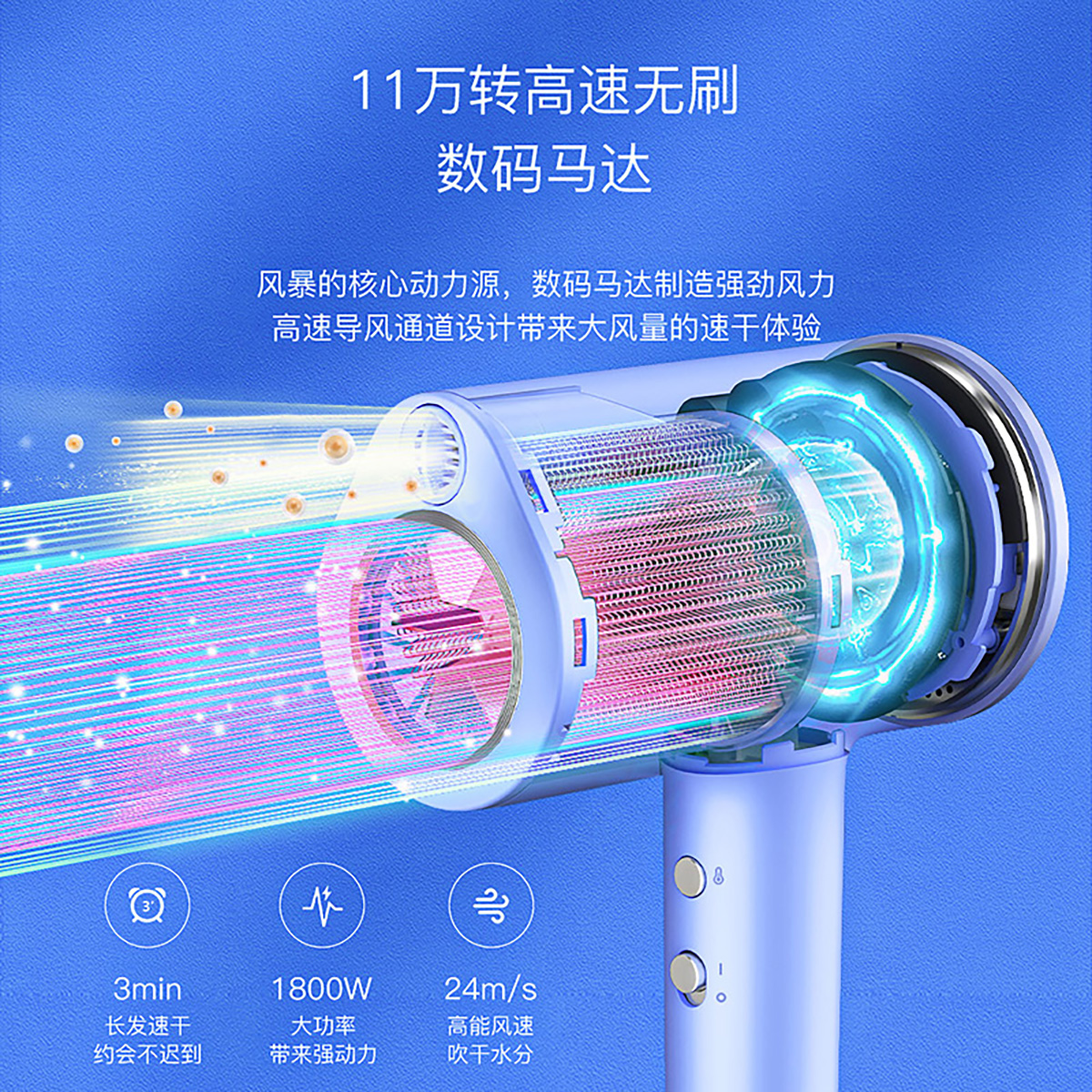 康夫（CONFU）电吹风KF-K12高清大图