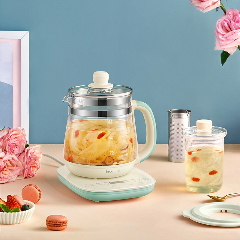小熊bear养生壶办公室迷你小型煮茶壶全自动加厚玻璃煮茶器家用多功能