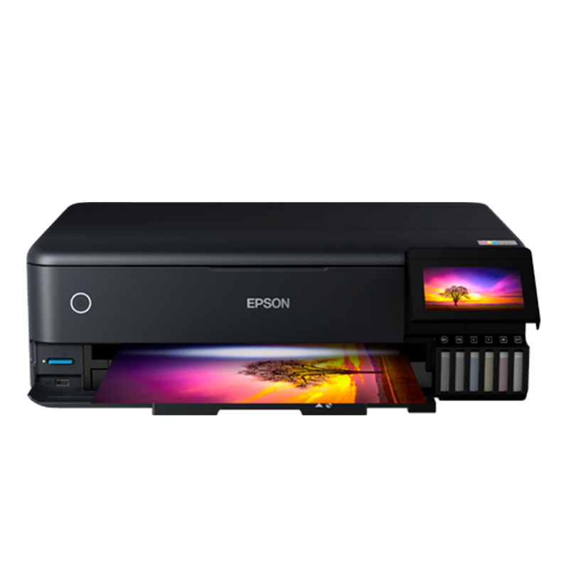 爱普生(EPSON)L8188 A3+6色彩色喷墨连供高端墨仓式照片打印机打印复印扫描三合一一体机无线WIFI打印专业照片文档相馆图片打印机替代L1800 套餐二