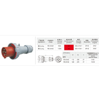 纳基德 NOGIDER三相四眼插座 AC380V 63A 荣盛RS-0342/1342