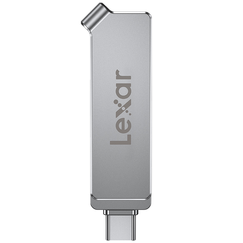雷克沙(Lexar)D30C U盘 128GB USB3.1与Type-C双接口读150MB/s手机电脑两用金属外壳银色高清大图