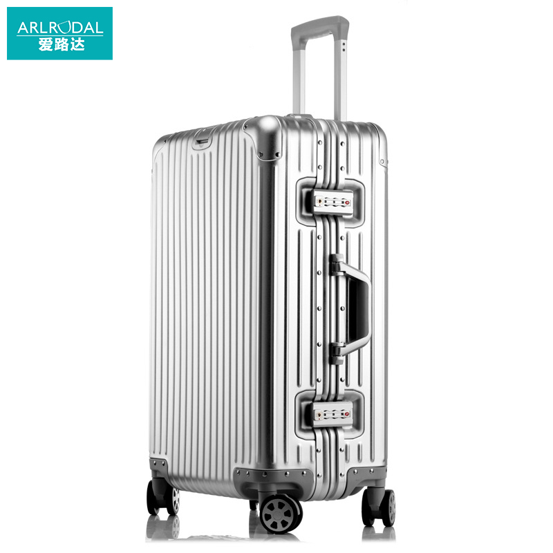 爱路达 全铝镁合金拉杆箱20寸行李箱 铝板箱体AD27/个高清大图