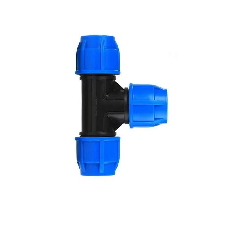 伟鹏双兴 PE快接三通快速接头 T20(4分)蓝帽 个高清大图