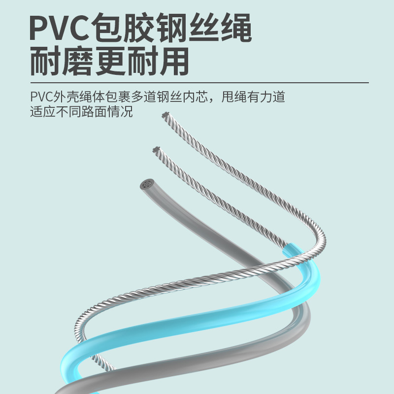 铁人无绳跳绳健身减肥运动专业计数器儿童学生中考专用女燃脂绳子