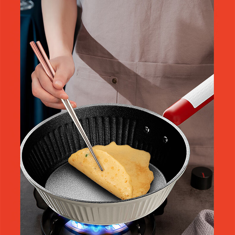 都市太太 DSENDZ 婀娜多姿 · 不粘厨具三套装 炒锅+煎锅+汤锅(30cm+26cm+22cm)高清大图