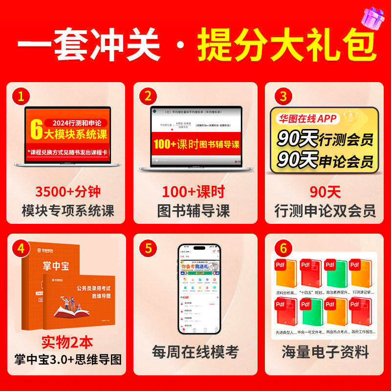 [正版图书]国考公务员考试教材2024华图国家公务员考试书国考历年真题卷行测和申论教材行测5000题库公安模块宝典202高清大图