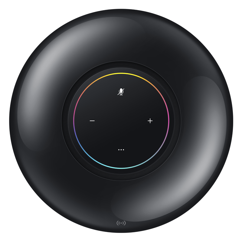 华为(HUAWEI)华为 Sound 智能音箱 (太空黑) 一碰传音 帝瓦雷四喇叭 Hi-Res无损音质 HiLink
