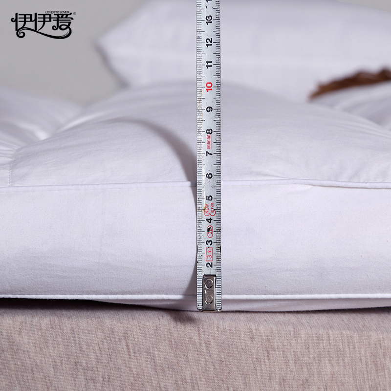 伊伊爱 防羽布床护垫30白鸭绒褥子高清大图