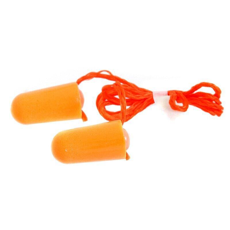 3M 1110 防噪音 1副/包 、子弹型泡棉带线、 橘黄 副 耳塞高清大图