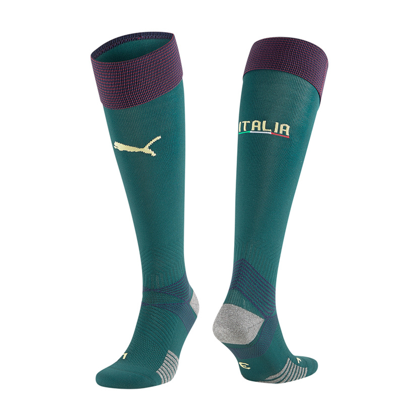 puma彪马2020欧洲杯意大利新款男子足球运动长筒袜75645103军绿色均码