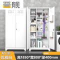 晋舰清洁柜拖把扫帚吸尘器保洁柜杂物收纳柜80cm宽洞洞板+站脚白色