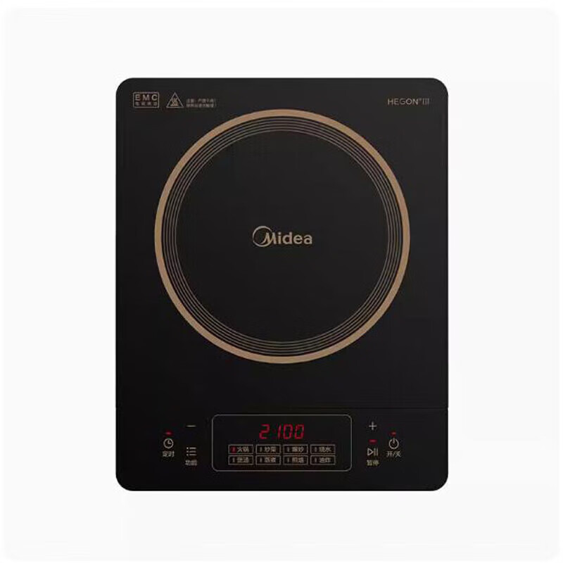美的C21RT21E01电磁炉2100W智能温控快速加热安全节能小巧易收纳