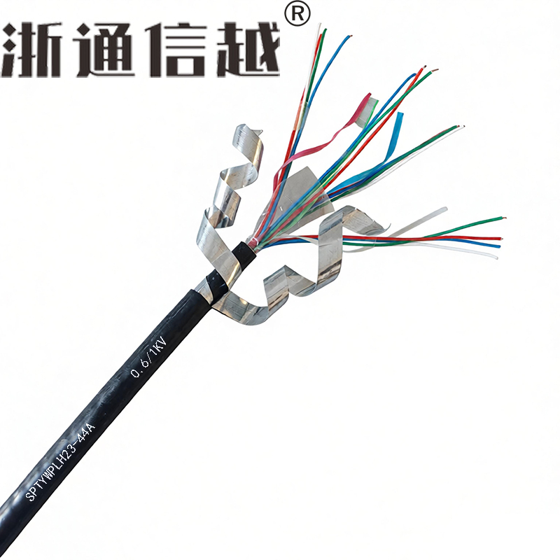 浙通信越 铜芯软丝电线 0.6/1KV SPTYWPLH23-44A/米高清大图
