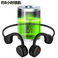 S.Wear升级款V7骨传导蓝牙耳机无线挂耳式跑步运动降噪不入耳不伤耳颈挂立体声平板笔记本电脑耳机带麦蓝牙5.3黑色防水