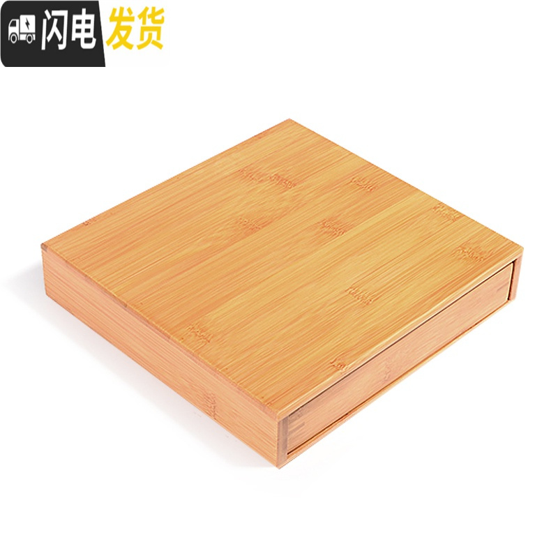 三维工匠普洱茶盒分茶盘普洱茶架子茶饼架醒茶开茶盘茶叶收纳盒竹制抽屉式 黑檀木龙凤茶刀+陶言普洱罐(黑)茶具高清大图