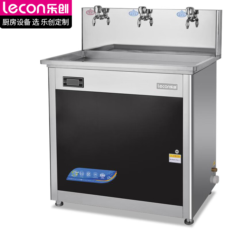 乐创(lecon)开水器商用过滤净水器大型工厂学校用饮水机不锈钢全自动电热烧水器一开二温 HK-3E高清大图