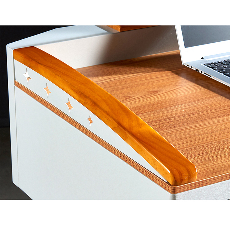 渭星学校多媒体讲台钢制讲台演讲台中控讲台办公桌操作台1050*730*1000mm(钢面款)不含显示器高清大图