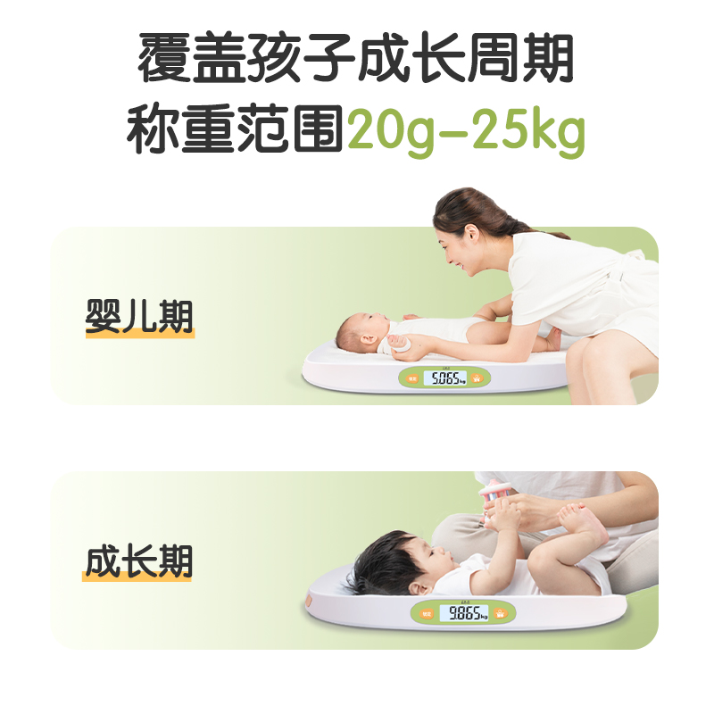 香山宝宝婴儿体重秤精准家用新生婴儿称身高宠物电子秤测量7129高清大图