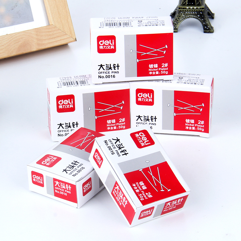 得力(deli)大头针0019