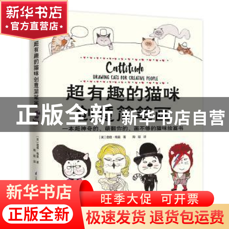 正版 超有趣的猫咪创意简笔画 【英】露露·梅奥 江苏凤凰科学技术出