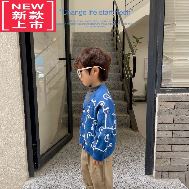 可莉允男童加绒工装裤子冬装秋冬款婴儿童装宝宝洋气小童保暖长裤保暖裤图片