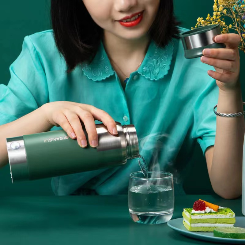山水真空电热杯SZK80D(颜色随机)