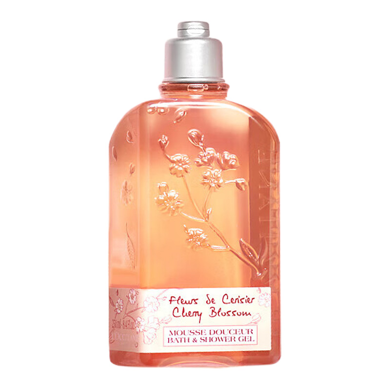 欧舒丹沐浴露滋润肌肤轻薄触感轻盈保湿甜蜜樱花款250ml