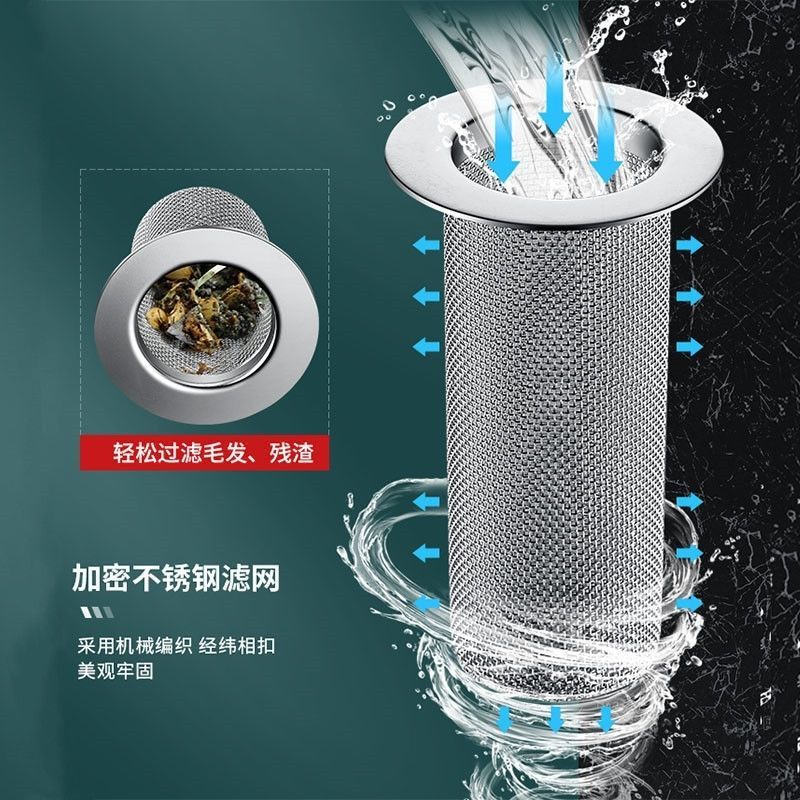 过滤网卫生间地漏脸盆洗手池浴室厕所下水管道毛发防堵神器--过滤网;通用短款3个装高清大图
