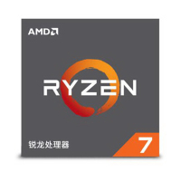 AMD 锐龙 7 2700 处理器 8核16线程 AM4 接口 3.2GHz 盒装