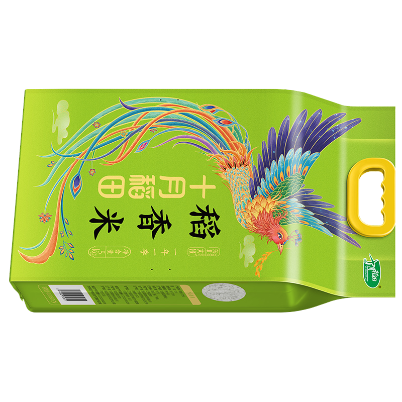 十月稻田凤凰呈祥稻香米5kg高清大图