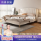 佐慕北欧网红科技布床轻奢现代简约奶油风布艺床主卧ins婚床