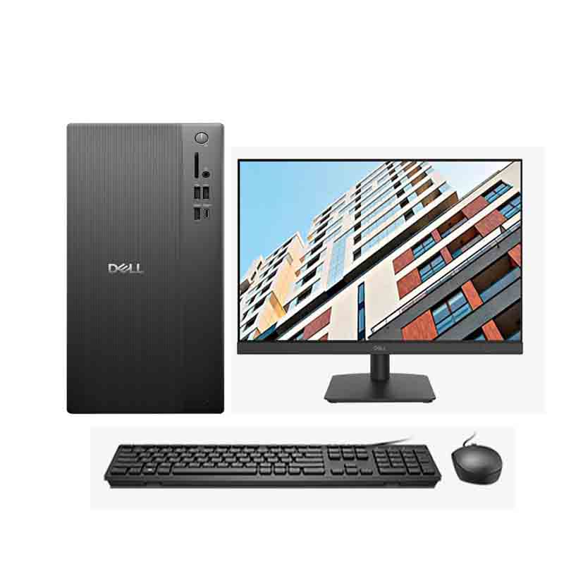 戴尔(DELL)ECT1250 商用办公台式机电脑主机 整机含键鼠套装 定制I5-14400 32G内存 512G固态硬盘 180W 大机箱 WIN11 配27英寸显示器高清大图