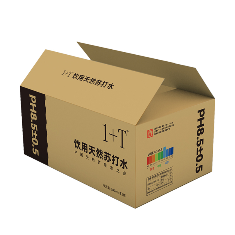 1+T 饮用天然苏打水 380ml*12瓶/箱高清大图