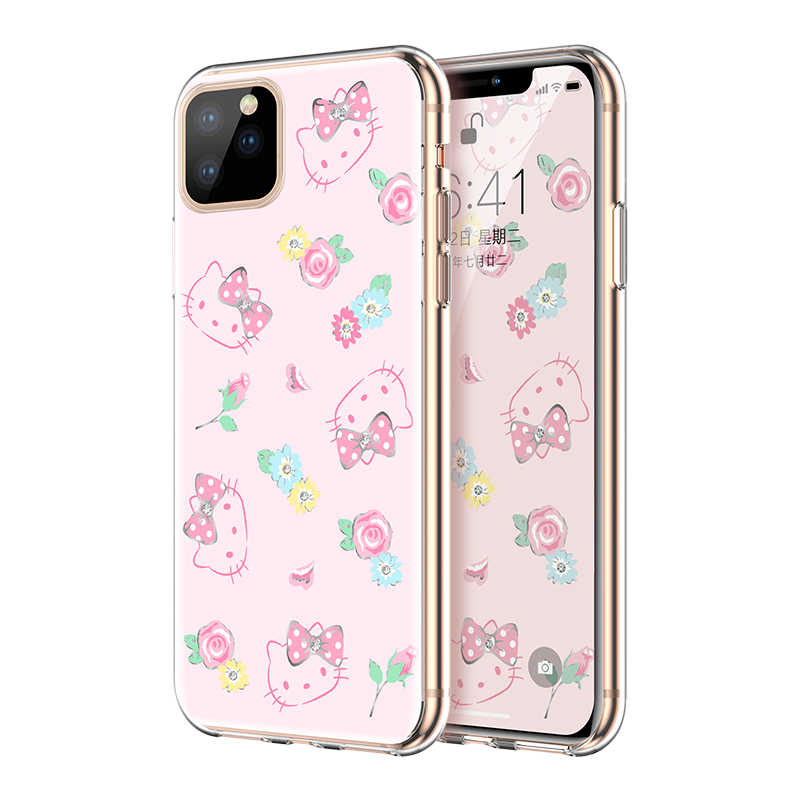 优加HelloKitty苹果11手机壳轻奢iPhone11promax保护套潮女可爱卡通11pro高档防摔全包新时尚硬壳