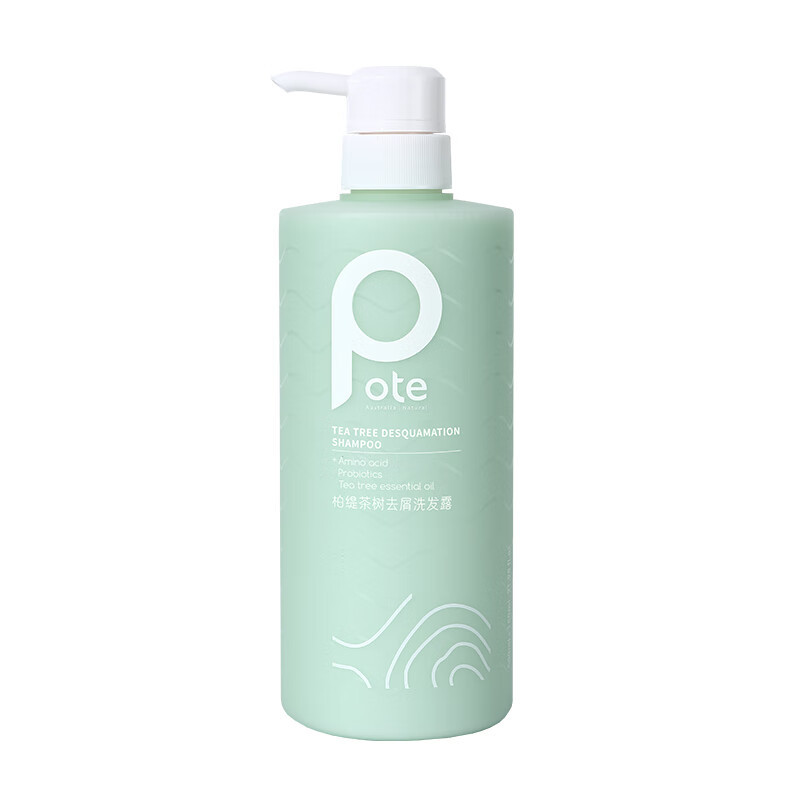 柏缇(POTE)茶树去屑洗发露 止痒控油蓬松氨基酸洗发水650ml