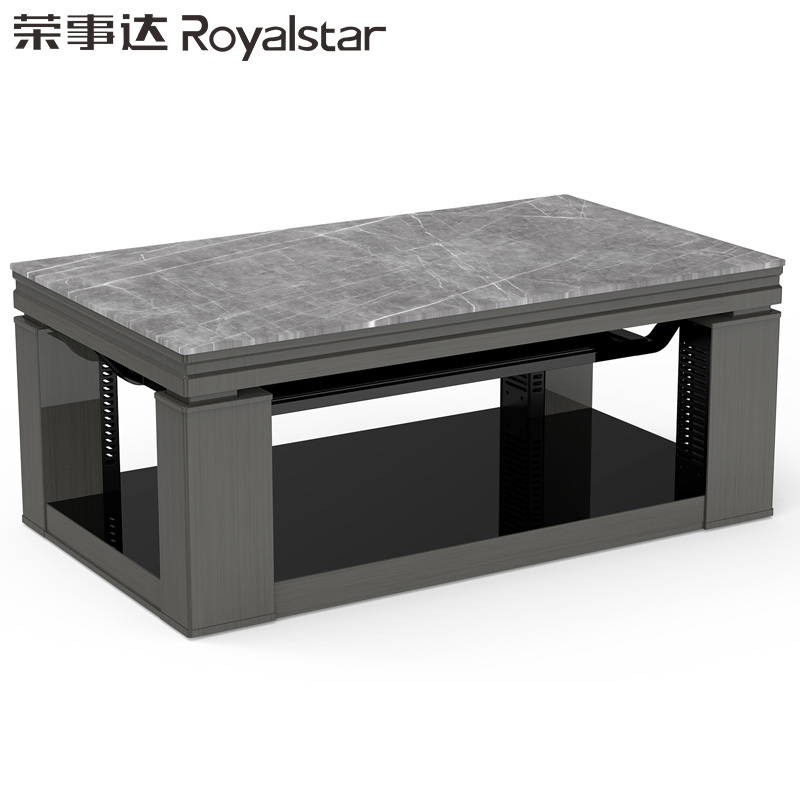 荣事达电暖桌多功能智能恒温升降语音双控长方形隐藏式电磁炉无限充电