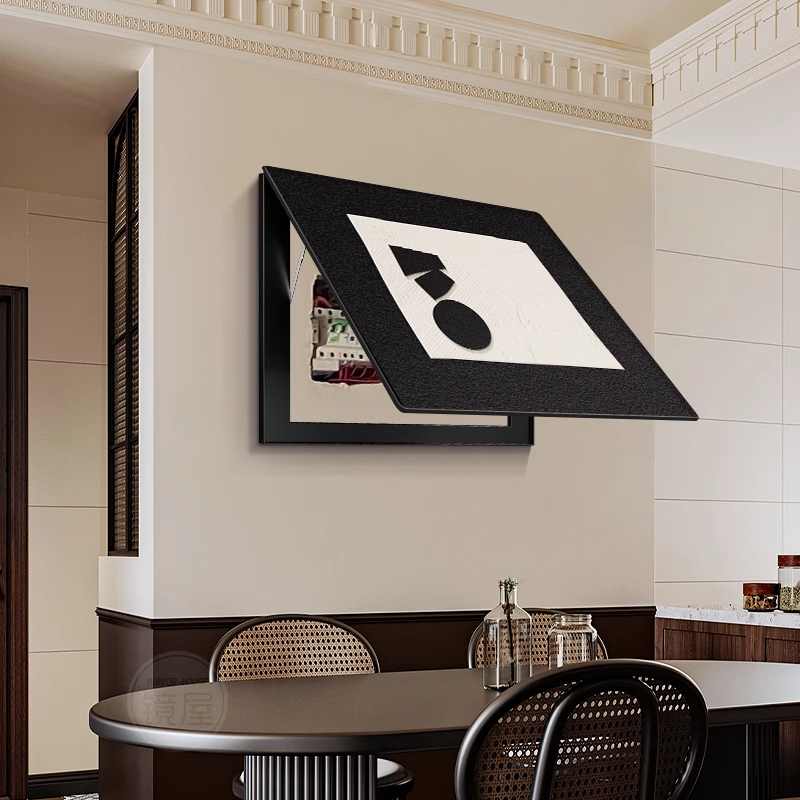 茹洋 极简约超薄电表箱抽象餐厅装饰画 个高清大图