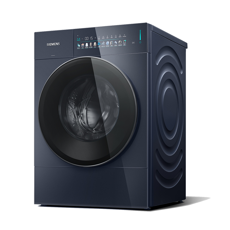 西门子(SIEMENS)包豪斯新品10公斤全自动变频滚筒家用洗衣机纯平全彩界面蒸汽除皱超氧空气洗WG54M7D10W高清大图