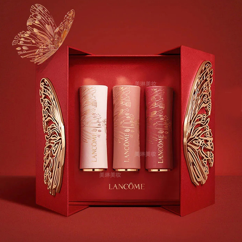 [节日礼物]兰蔻(LANCOME)限定唇膏口红套装礼盒196# 292# 200# 翩然心动礼盒