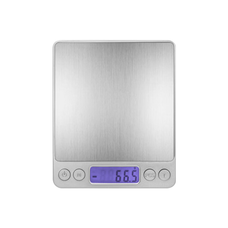 LISM i2000厨房电子秤烘焙称0.01g克称不锈钢电子称家用小型厨房秤 3kg 电池款/0.1