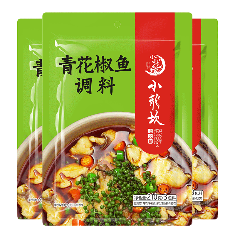 小龍坎火锅调料小龙坎青花椒鱼袋装火锅底料 配料 210g 水煮鱼调料包藤椒青椒嫩鱼酸菜鱼佐料调料火锅底料 价格图片品牌报价 苏宁易购小龙坎旗舰店