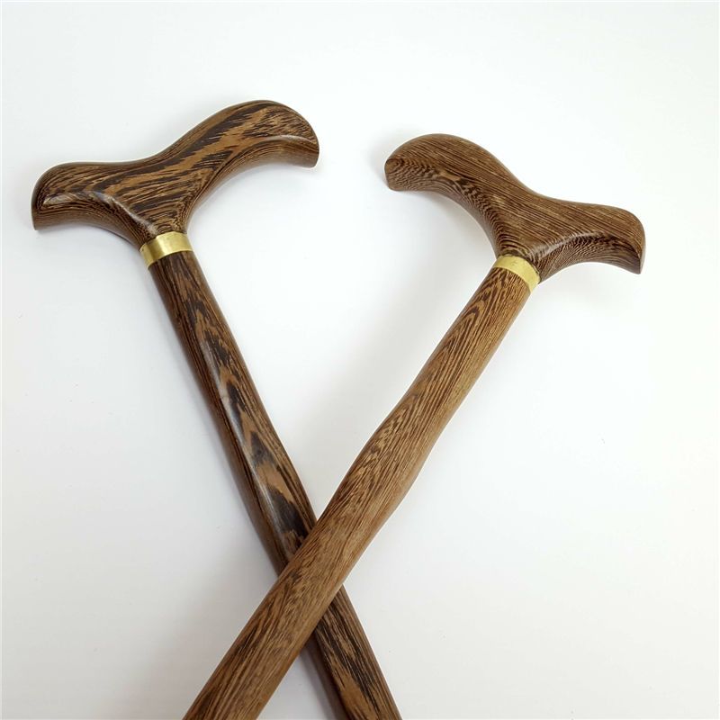 神斧登山杖实木老人拐杖红木鸡翅木质老年人防滑拐棍龙头手杖木头登山