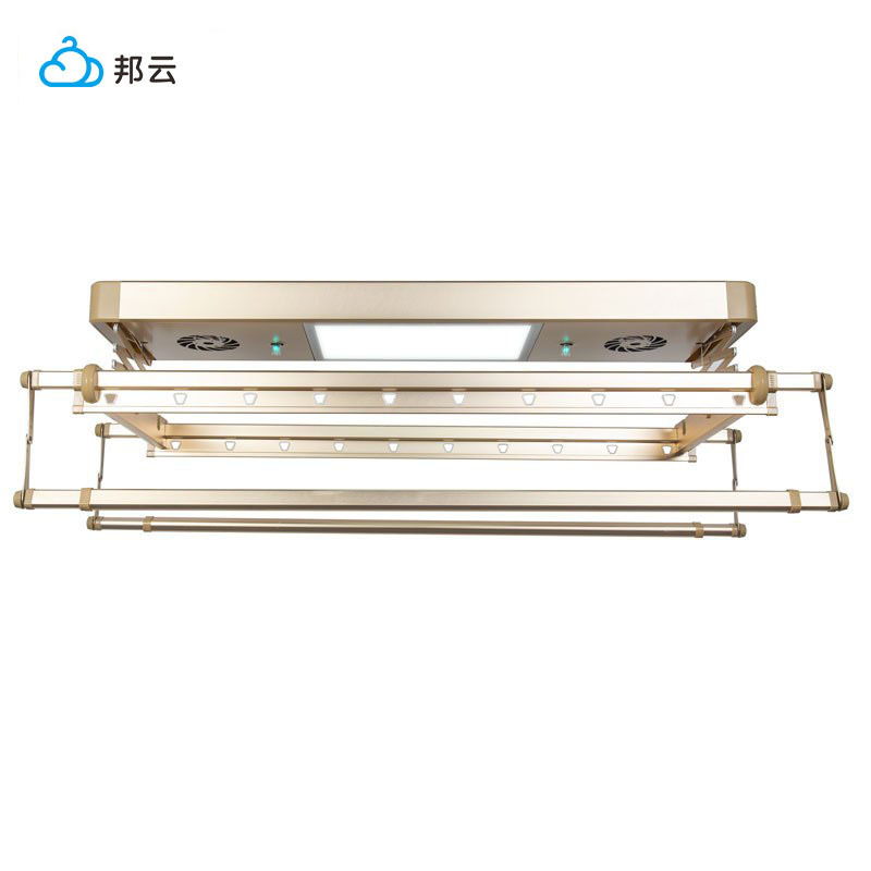 [苏宁自营]邦云电动晾衣架升降晒衣架铝合金智能伸缩凉衣架阳台自动晾衣杆晾衣机免费安装