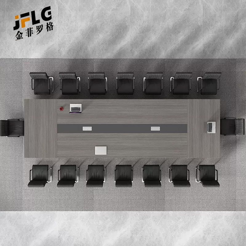 苏宁 金菲罗格 简约现代会议桌接待洽谈桌 2400*1200*750高清大图