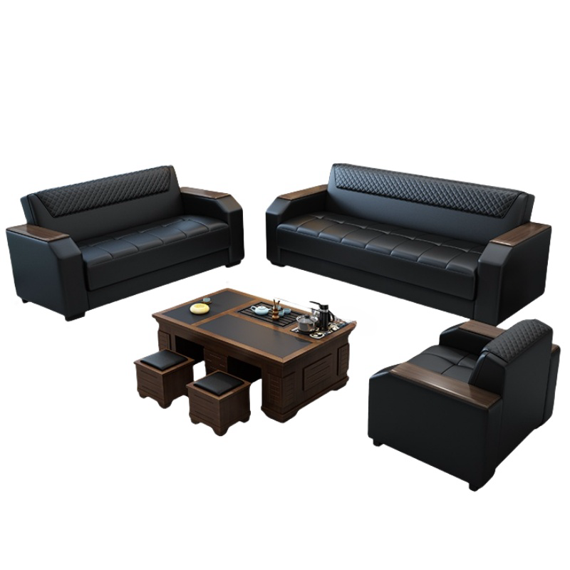 悦兴诚沙发套装185*78*78cm(1+2+3+功夫茶几)套高清大图