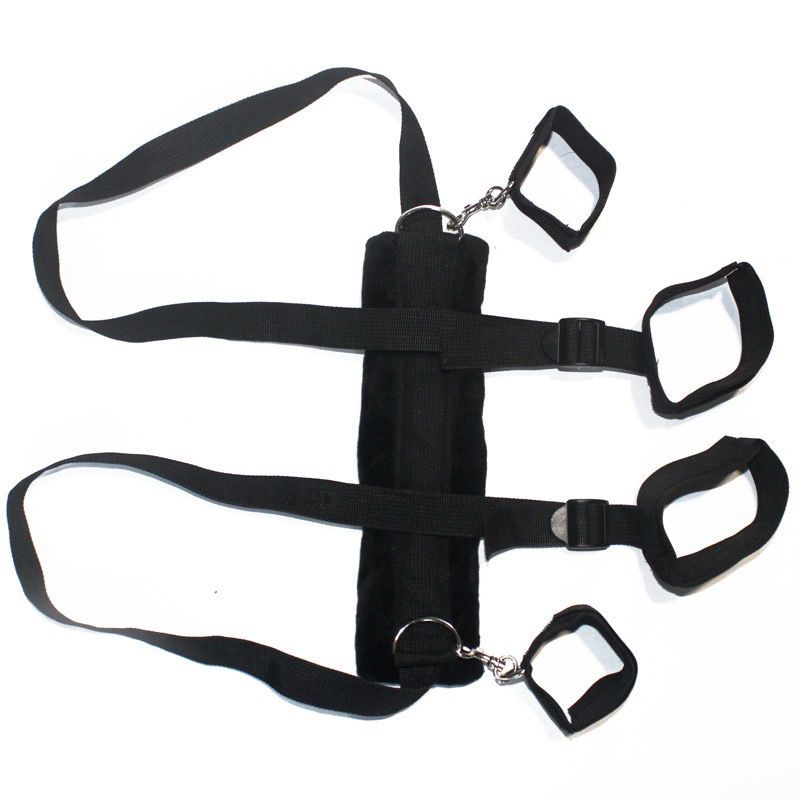 情趣用品sm刑具女用成人调情手铐分腿带器捆绑束缚另类性工具玩具黑色