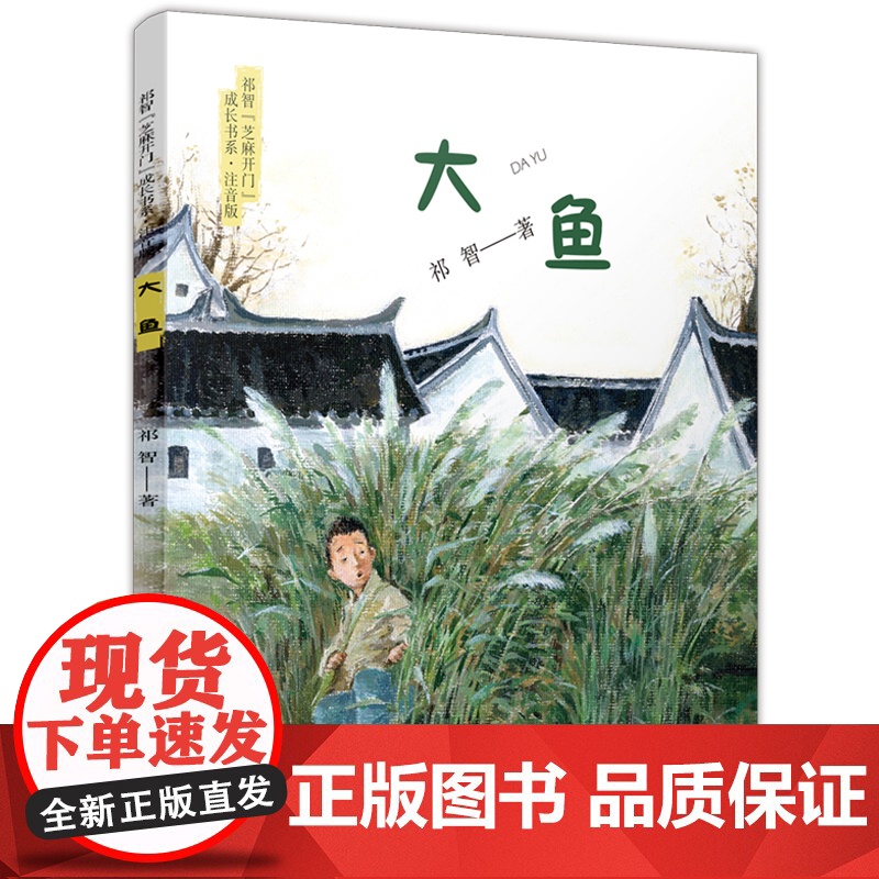 大鱼/祁智芝麻开门成长书系(注音版),16开全彩印刷,超多美图,带来非凡的阅读感受/展现了乡村童年的纯良与艰辛高清大图