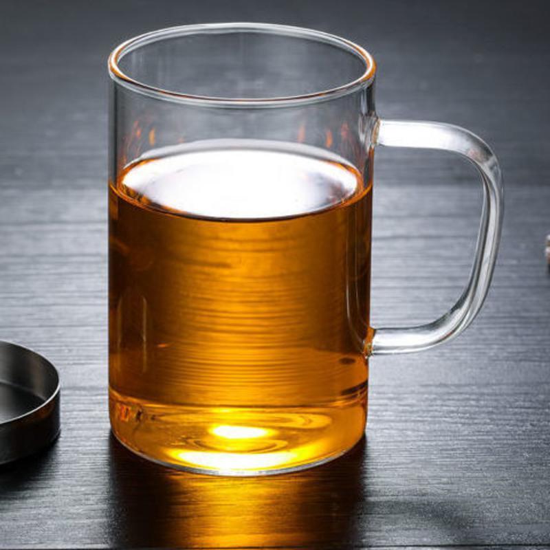 玻璃泡茶杯茶水分离过滤杯耐热高硼硅玻璃水杯办公室男女用杯子 300ml阿明单杯