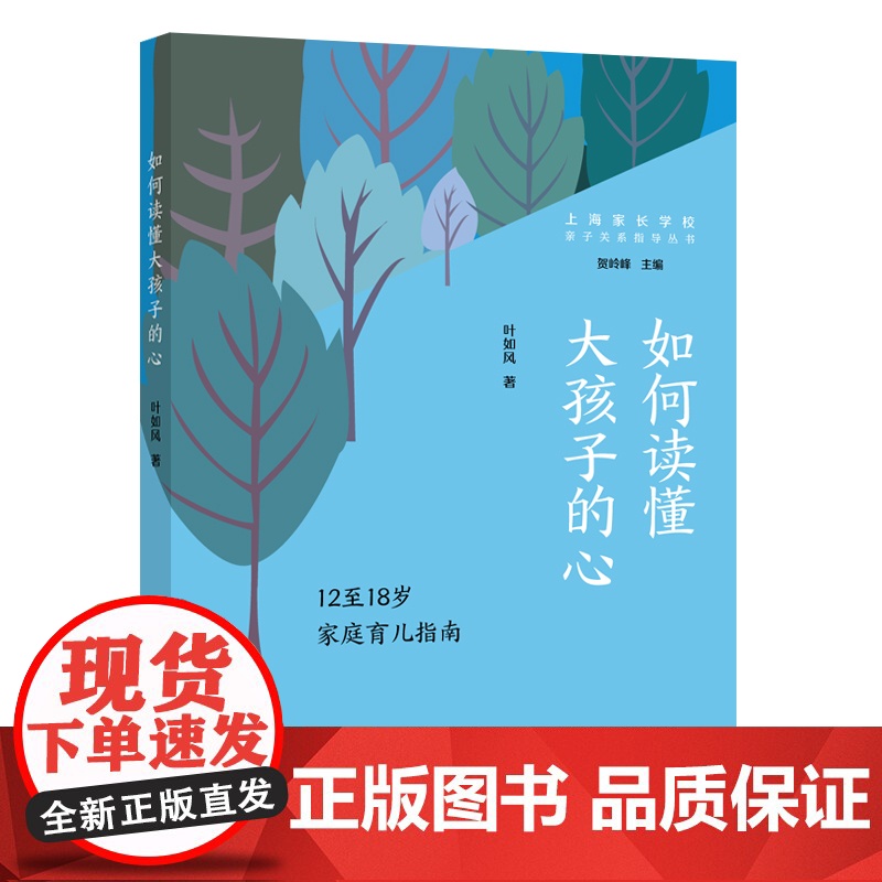 如何读懂大孩子的心 12至18岁家庭育儿指南亲子关系指导丛书叶如风著作上海远东出版社育儿理念科学化家庭教育指南高清大图